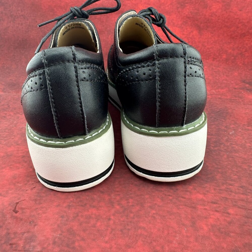 DADAWEN WOMEN'S PLATFORM WINGTIP OXFORDS LACE-UP SQUARE TOE SHOE SIZE 9.5-10 /41 - Picture 7 of 9